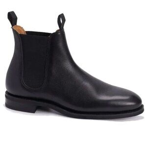 Meermin Mallorca Wholecut Chelsea Boots Black Soft calf 114050 Men's 10.5